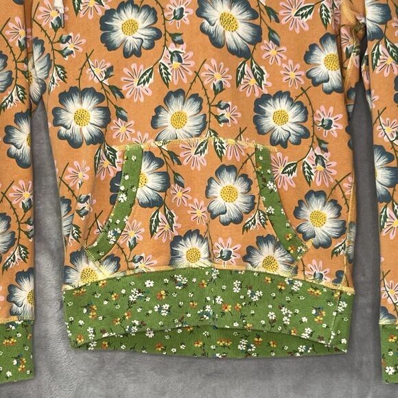 Vintage Y2K Lucky‎ Brand Hoodie Boho Multi Floral Women’s Small Retro Pullover - Picture 2 of 11